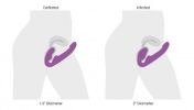 10X Remote Control Ergo Fit G Pulse Inflatable and Vibrating Strapless Strap - Purple