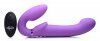 10X Remote Control Ergo Fit G Pulse Inflatable and Vibrating Strapless Strap - Purple