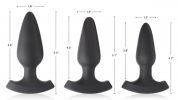 28X Laser Heart Silicone Anal Plug with Remote â€“ Medium