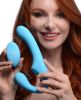 10X Vibrating Silicone Strapless Strap on - Blue