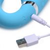 10X Vibrating Silicone Strapless Strap on - Blue
