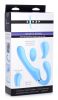 10X Vibrating Silicone Strapless Strap on - Blue