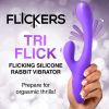 Tri Flick Silicone Flicking Rabbit Vibrator