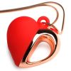 10X Vibrating Silicone Heart Necklace