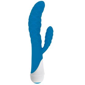 Ivy 20x Wavy Silicone Rabbit Vibe (Style/Color/Size: Blue)