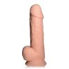 Silexpan Light Hypoallergenic Silicone Dildo with Balls